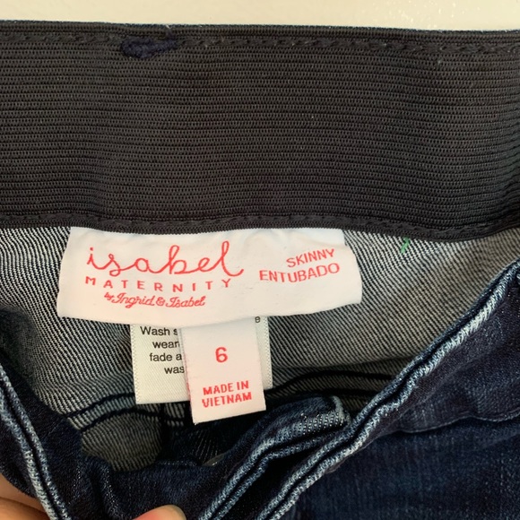 Isabel Maternity (Target) jeans. Zip/button closer, skinny leg fit. Size 6 - Picture 2 of 4